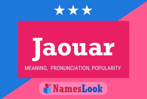 Jaouar Name Poster