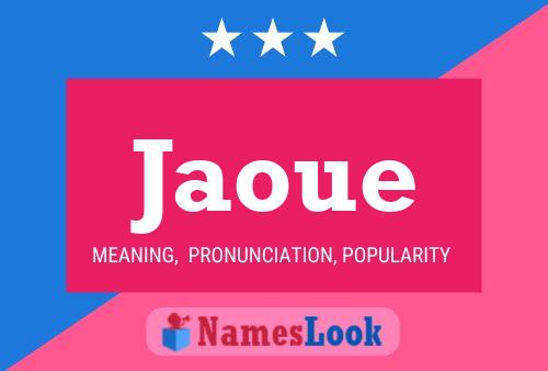 Jaoue Name Poster