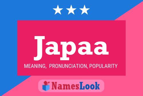 Japaa Name Poster