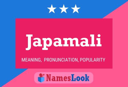 Japamali Name Poster