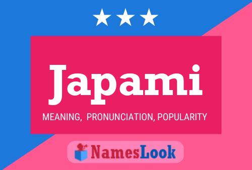 Japami Name Poster