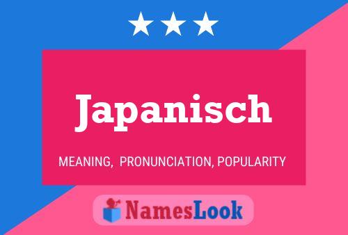 Japanisch Name Poster