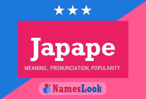 Japape Name Poster