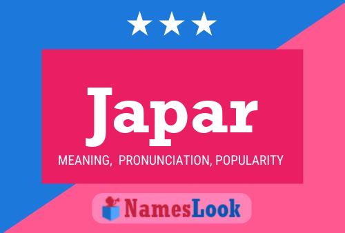 Japar Name Poster