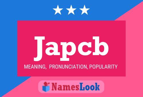 Japcb Name Poster