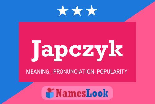 Japczyk Name Poster