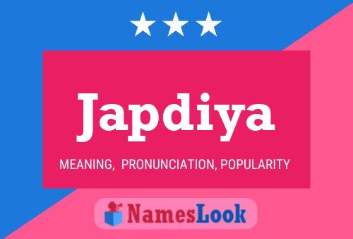 Japdiya Name Poster