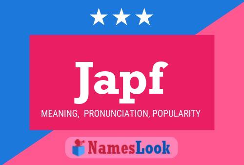 Japf Name Poster