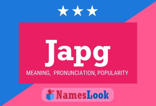 Japg Name Poster