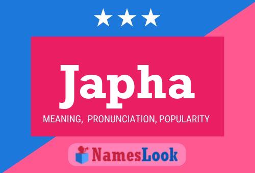 Japha Name Poster