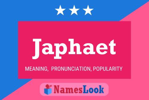 Japhaet Name Poster