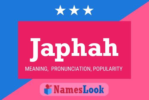 Japhah Name Poster