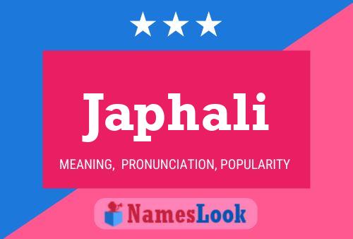 Japhali Name Poster