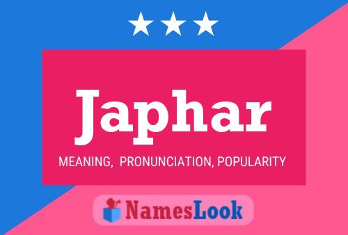 Japhar Name Poster