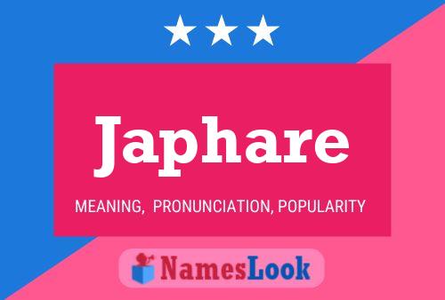 Japhare Name Poster