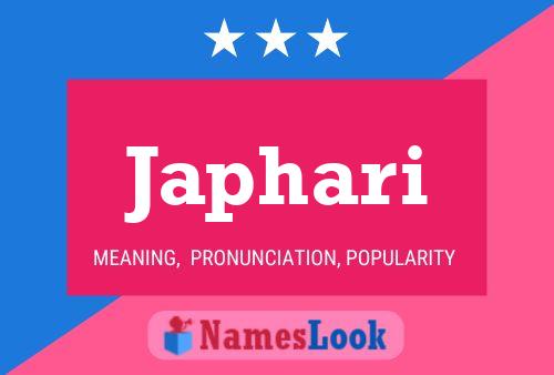 Japhari Name Poster