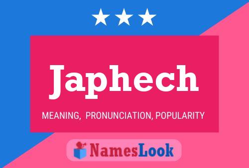 Japhech Name Poster