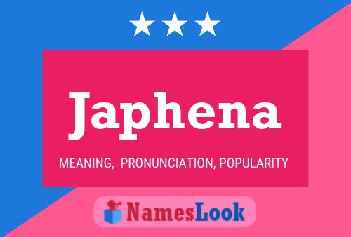 Japhena Name Poster