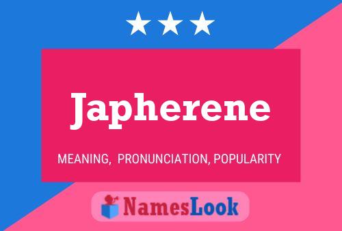 Japherene Name Poster