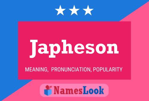 Japheson Name Poster