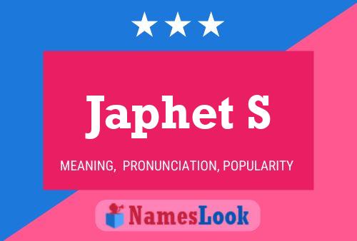 Japhet S Name Poster