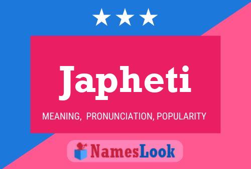 Japheti Name Poster