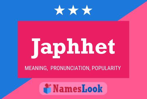 Japhhet Name Poster