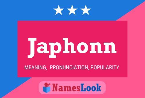 Japhonn Name Poster