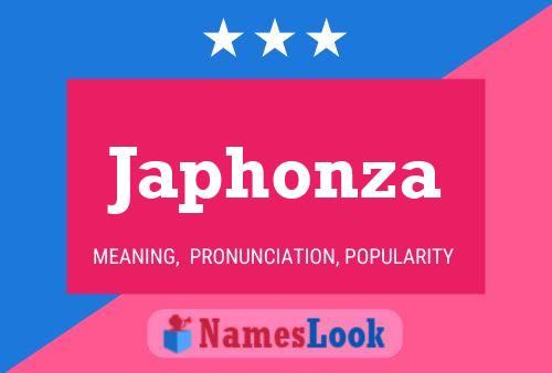 Japhonza Name Poster