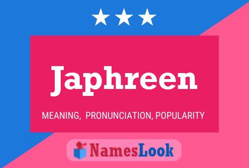 Japhreen Name Poster