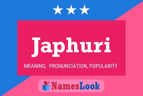 Japhuri Name Poster