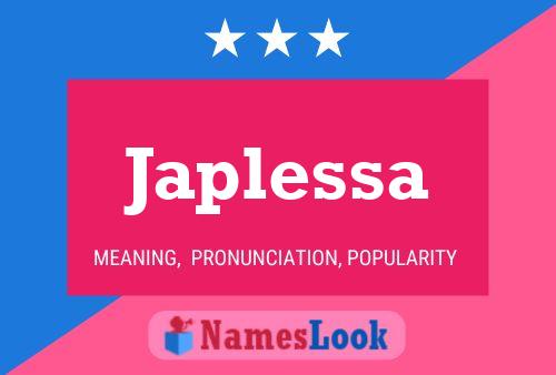 Japlessa Name Poster