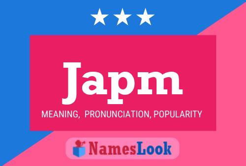 Japm Name Poster