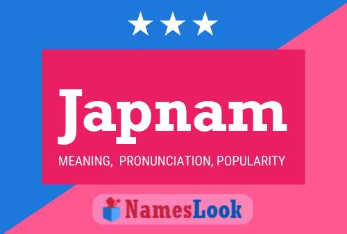 Japnam Name Poster