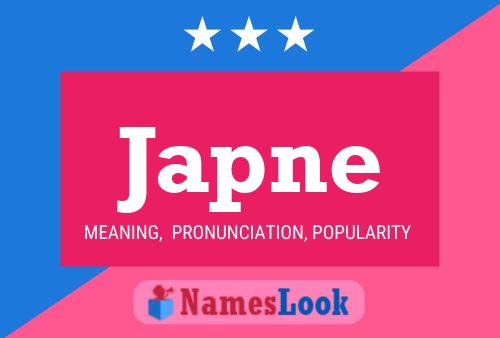 Japne Name Poster