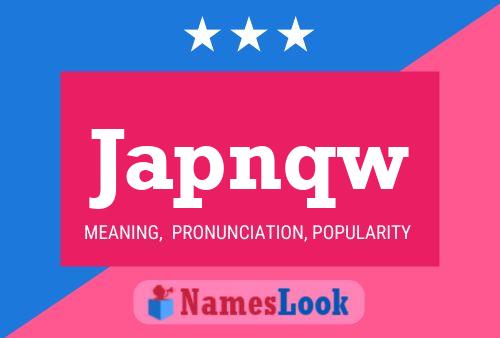 Japnqw Name Poster