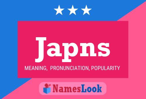 Japns Name Poster