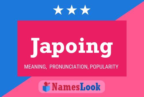 Japoing Name Poster