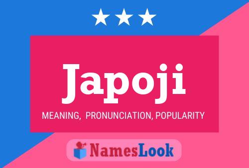 Japoji Name Poster