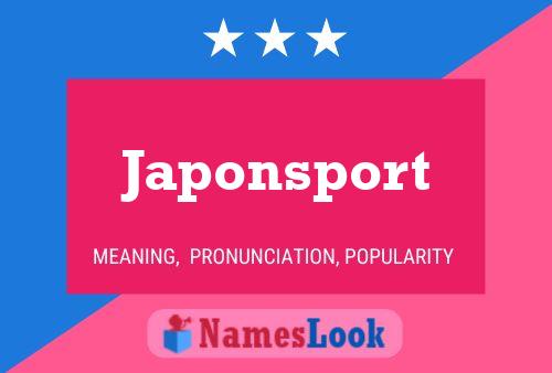 Japonsport Name Poster