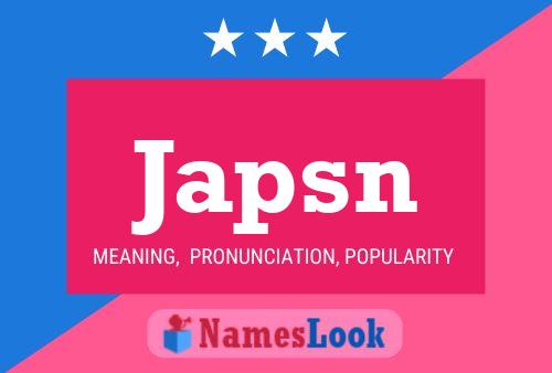 Japsn Name Poster