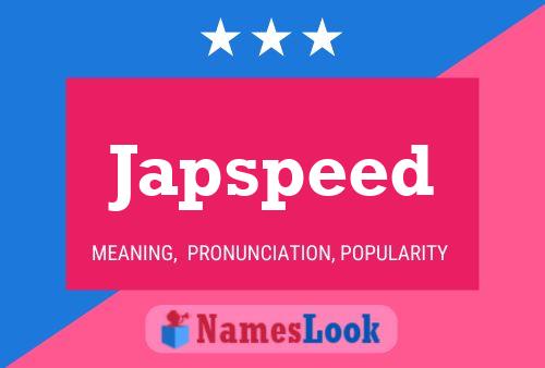 Japspeed Name Poster