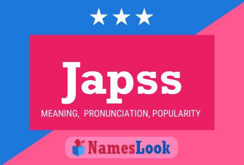 Japss Name Poster