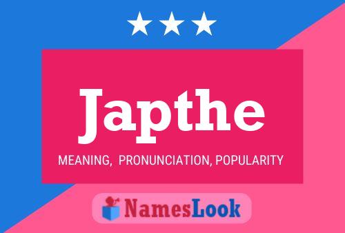 Japthe Name Poster