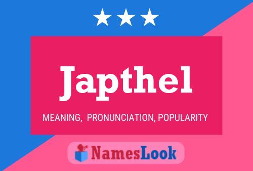 Japthel Name Poster