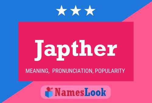 Japther Name Poster