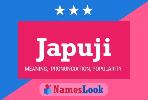 Japuji Name Poster