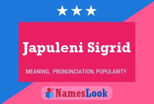 Japuleni Sigrid Name Poster