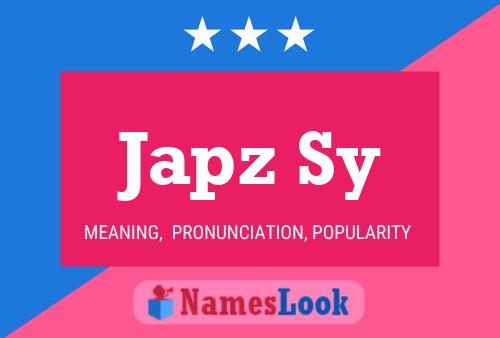 Japz Sy Name Poster