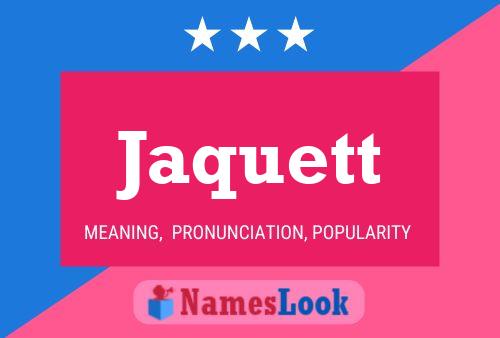 Jaquett Name Poster